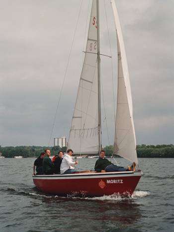 Segel-AG mit "Moritz" auf dem Tegeler See