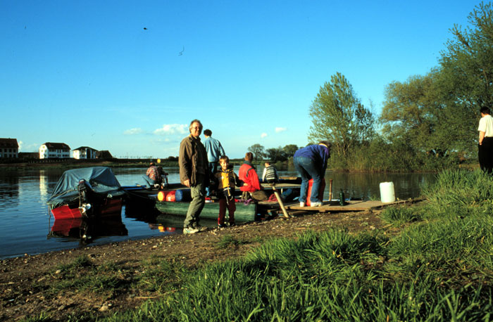 Beim Ruderclub in Riesa an der Elbe