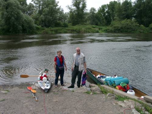 Zugang zur Loire vom Campingplatz "Camping de la Chevrette"