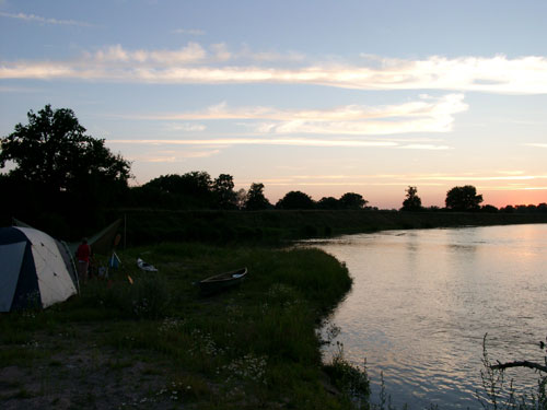 Abend über der Loire bei St-Martin-des-Lais