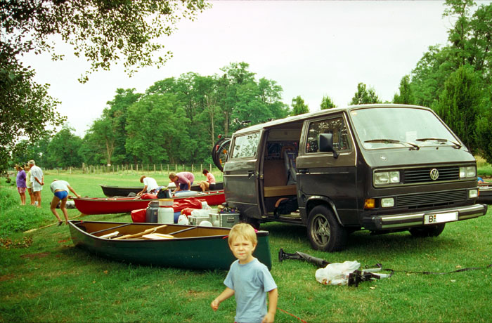 Auf dem Campingplatz in Digoin