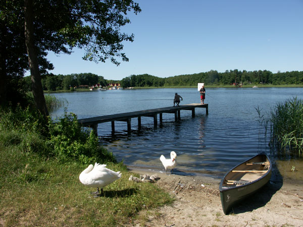 Blick vom Campingplatz Eckernkoppel (D104/C36) ber den Tietzowsee