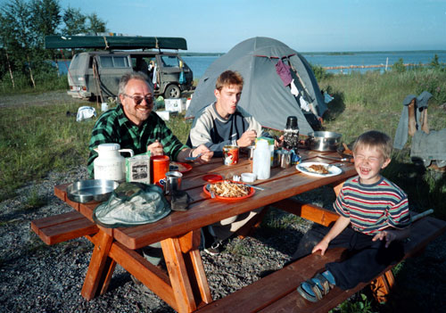 Lager in Säjvisviken an der Ostsee