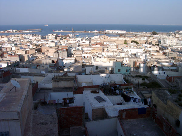 Abendlicher Blick ber Sousse